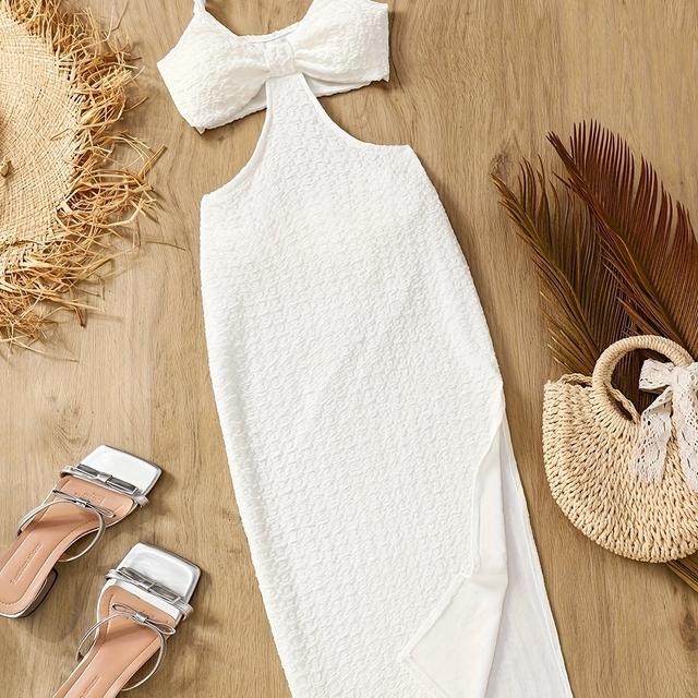 TEMU Women's Spring-summer Elegant Vacation Sexy Halter Dress