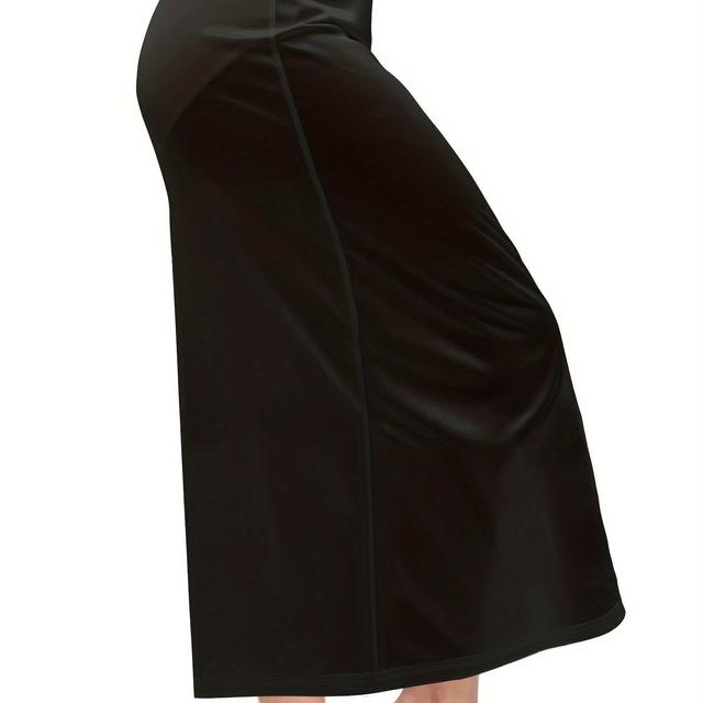 TEMU Vielseitiger Damen-Unterrock in Unifarben mit zartem Spitzenbesatz, Damen-Unterwäsche & -Shapewear