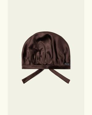 LILYSILK Silk Bonnet Premium Silk Designed For All Types Anti-Allergy United Kingdom Dark Brown