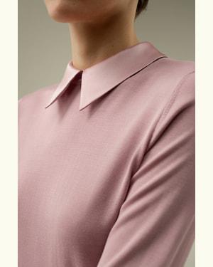 LILYSILK Knit Tops Women Silk Knitted Back Zipper Perfect For Work Or Casual United Kingdom Rosy Pink M