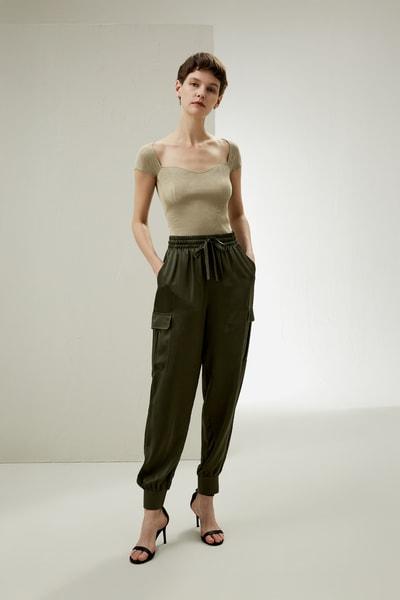 LILYSILK Silk Knit Top Women Light Apricot UK Quality Stretchy Silk Cap Sleeves Slim Fit Machine Washable M