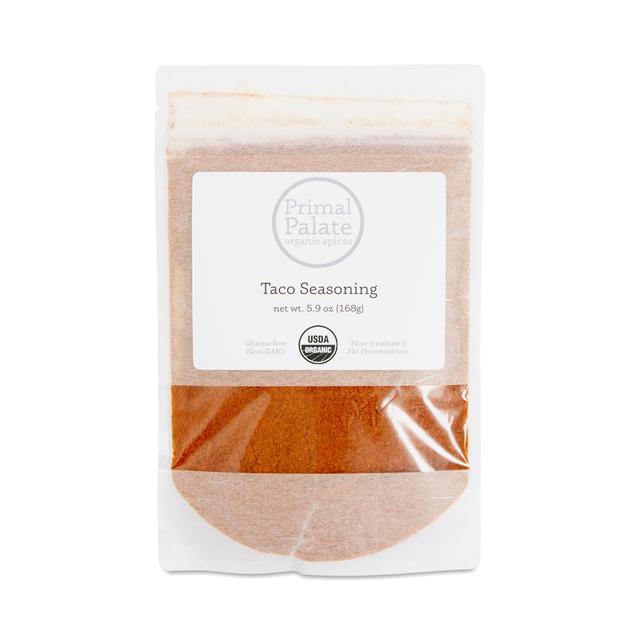 Primal Palate Seasoning Pouch, Taco 5.9 oz resealable bag