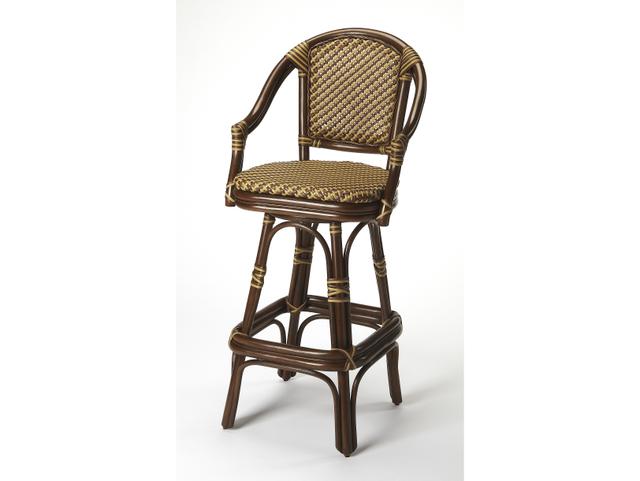 Butler Outdoor Renata Aluminum Wicker Bar Stool
