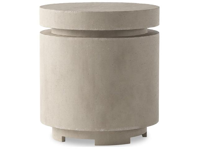 Four Hands Outdoor Falco Higgins Natural Concrete Round End Table