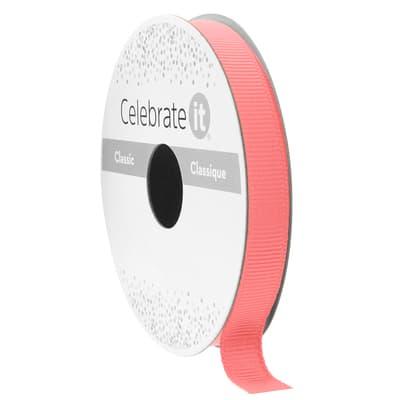 3/8" x 10yd. Grosgrain Ribbon by Celebrate It® Classic in Light Coral | 3/8" x 10yd | Michaels®