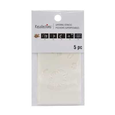 Peony Layering Stencils by Recollections™ | 2" x 3" | Michaels®