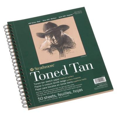 Strathmore® 400 Series Recycled Toned Tan Sketch Paper Pad | 9" x 12" | Michaels®