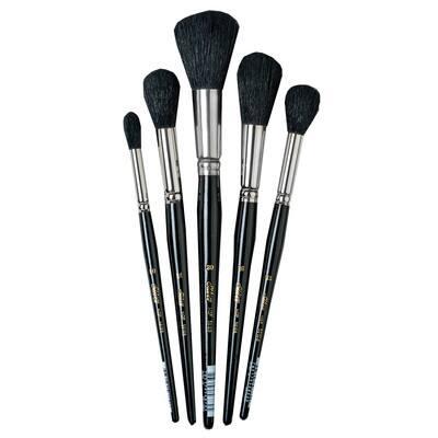 Silver Brush Limited Silver Mop™ 5 Piece Round Black Brush Set Paint | Michaels®