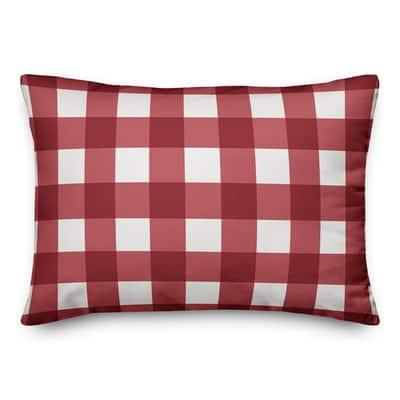 Red Buffalo Check Throw Pillow By Designs Direct in Red/White | 14" x 20" | Michaels®