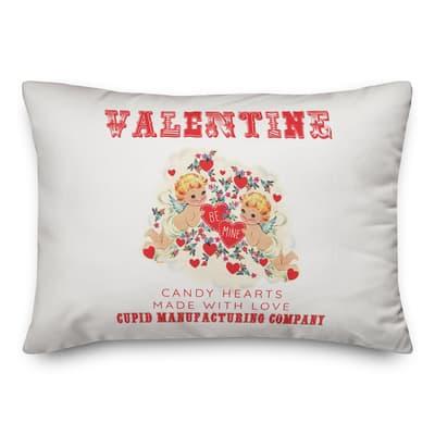 Cupid Candy Hearts 14" x 20" Throw Pillow By Designs Direct in Pink | Michaels®