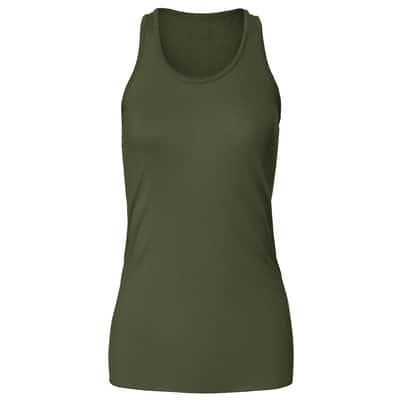 BELLA+CANVAS® Women's Flowy Racerback Tank in Military Green | X-Small | Michaels®
