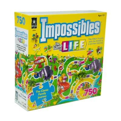 Impossibles Puzzle - Hasbro The Game of Life: 750 Pcs By Bepuzzled | 8" x 8" x 2.5" | Michaels®