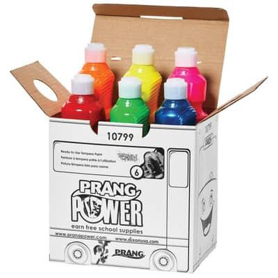 Prang® Washable 16 oz Ready-to-Use Paint Fluorescent Metallic & Glitter Paint, 6ct. | 16 fl oz | Michaels®