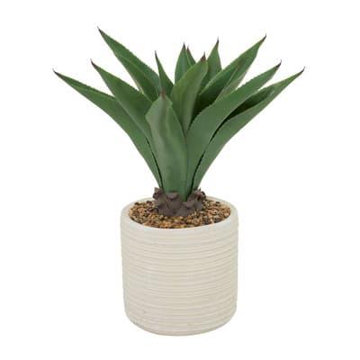 2.5Ft Potted White Plastic Contemporary Artificial Foliage By Ivory And Iris | 27" x 31" | Michaels®