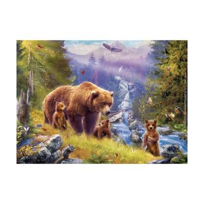 Jan Patrik - Grizzly Cubs Large Pieces Family Puzzle: 500 Pcs By Eurographics Inc in Brown | 8" x 8" x 2.5" | Michaels®