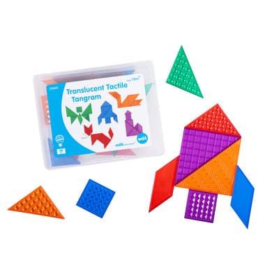 edxeducation® Translucent Tactile Tangrams Set By Edx Education | Michaels®