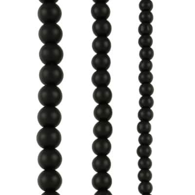 Matte Glass Round Beads by Bead Landing™ in Black | 5.2mm-9mm | Michaels®