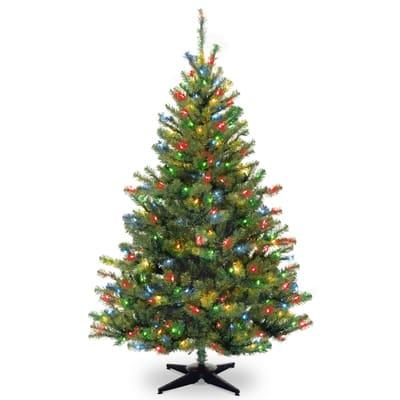 6Ft Pre-Lit Kincaid Spruce Artificial Christmas Tree, Multicolor Lights By National Tree Company in Green | 6 ft | Michaels®