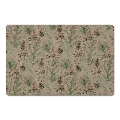Pinecones & Greenery on Brown Floor Mat By Designs Direct | 18" x 27" | Michaels®