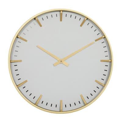 CosmoLiving by Cosmopolitan White Glass Contemporary Wall Clock, 20" x 20" x 2" | Michaels®