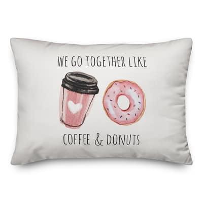 Go Together Like Coffee And Donuts Throw Pillow By Designs Direct | 14" x 20" | Michaels®