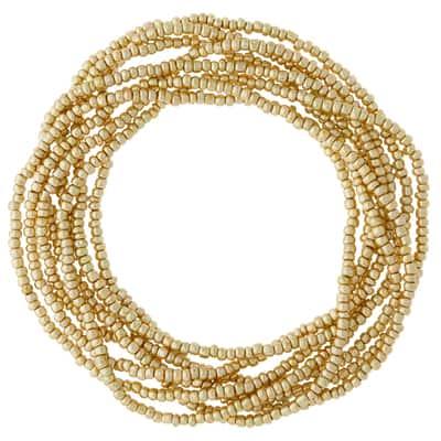 Light Gold Glass Seed Beads, 6/0 by Bead Landing™ | Michaels®