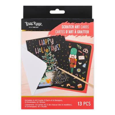 Brea Reese™ Holi-Yays Scratch Art Card Kit | 4.25" x 5.5" | Michaels®