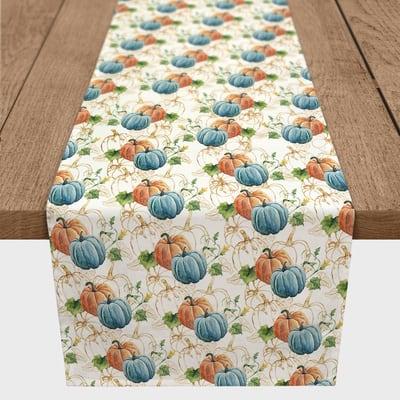 90" Blue & Orange Pumpkins Table Runner By Designs Direct | 16" x 90" | Michaels®