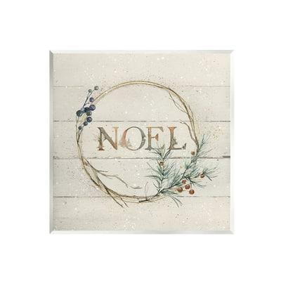Stupell Industries Noel Holiday Botanical Wreath Wall Plaque Art | 12" x 12" | Michaels®