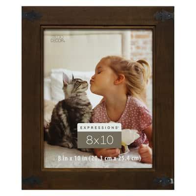 Expressions™ Dark Pine Frame with Corner Accents by Studio Decor® | 8" x 10" | Michaels®