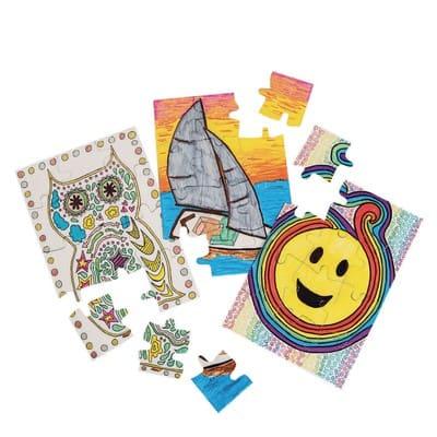 S&S® Worldwide Color-Me Blank Puzzle Set By S&s Worldwide in White | 5.5" x 8" | Michaels®