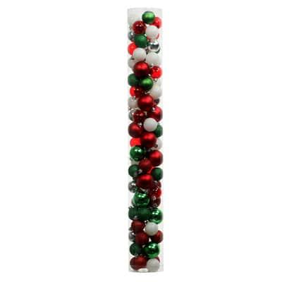 80 ct Red, Green, Silver & Gold Shatterproof Ball Ornaments by Ashland® | Michaels®
