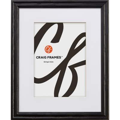 Craig Frames Wiltshire 200 Ebony Picture Frame with Mat | 8" x 10" / 5" x 7" mat | Michaels®