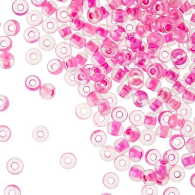 John Bead Czech Glass Seed Beads Mix, 6/0 in Crystal Pink | Michaels®