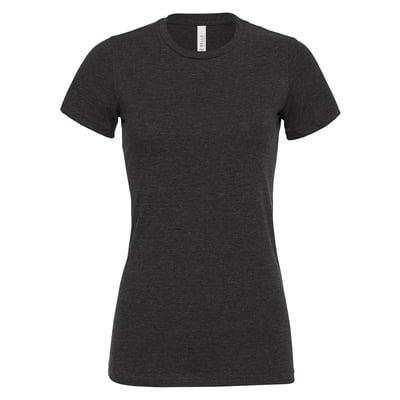 BELLA+CANVAS® Women's Relaxed Heather Short Sleeve T-Shirt in Dark Gray Heather | Medium | Michaels®