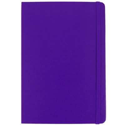 JAM Paper Large Hardcover Notebook with Elastic Band in Plum Purple | 5.875" x 8.5" | Michaels®