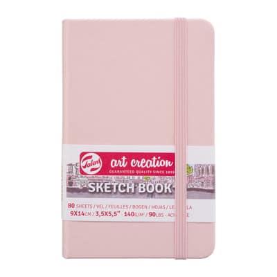 Talens Art Creation Hardcover Sketchbook in Pastel Pink | 3.5" x 5.5" | Michaels®