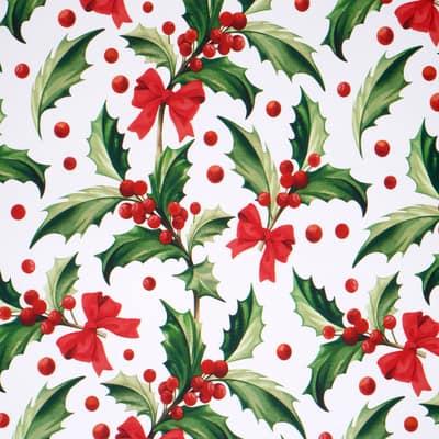 Green Holly Premium Gift Wrap by Celebrate It™ | 30" x 24ft | Michaels®