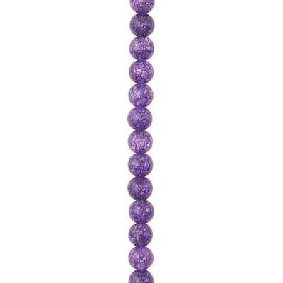 Purple Crackled Quartz Round Beads, 6mm by Bead Landing™ | 6 mm | Michaels®