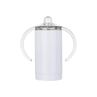 Craft Express 2ct. 13 oz White Sippy Cup with Spout Stainless Steel Set | 13 fl oz | Michaels®