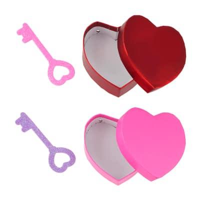 Valentine's Day Heart Lock Treat Box Kit by Creatology™ | 7" x 8" | Michaels®