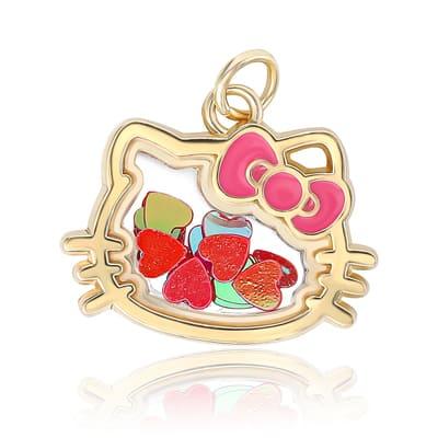 Hello Kitty® Gold Shaker Charm | 25 mm | Michaels®