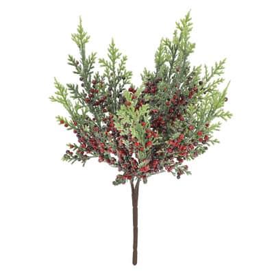 12" Glitter Juniper Pick by Ashland® in Red | Michaels®