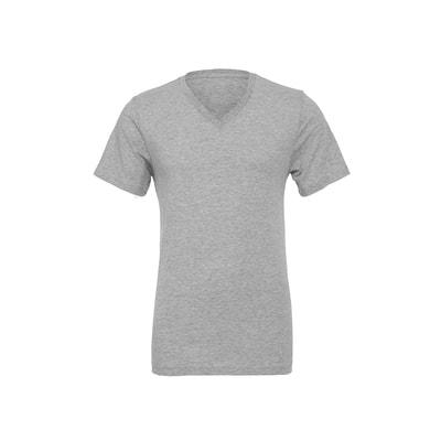 BELLA+CANVAS® Short Sleeve V-Neck Adult Unisex Jersey T-Shirt in Athletic Heather | X-Large | Michaels®
