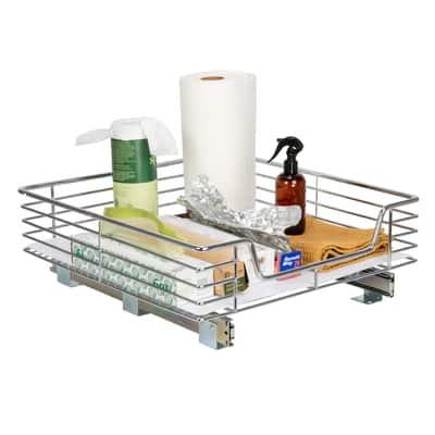 Household Essentials Glidez Lined Cabinet Organizer in Chrome | 21" x 20" x 6.3" | Michaels®