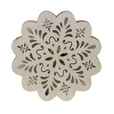 6.75" DIY Snowflake LED Wood Décor by Make Market® in Null | Michaels®