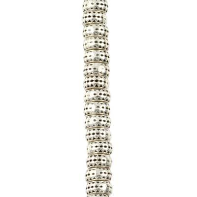 Antique Silver Large Hole Metal Rondelle Beads, 7mm by Bead Landing™ | 7mm x 3.5mm | Michaels®