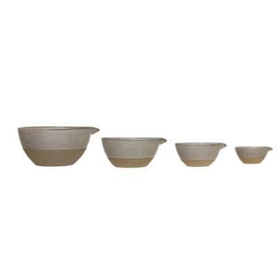 Hello Honey® Assorted Stoneware White Batter Bowls Set | Michaels®