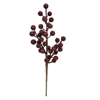 13.5" Glitter Berry Pick by Ashland® in Dark Burgundy | Michaels®