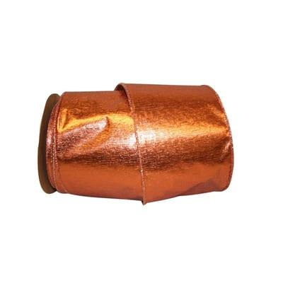 JAM Paper 25yd. Glitz Commercial Heavy Wired Ribbon in Copper | 4" x 25yd | Michaels®